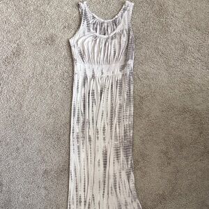 Elegant Gray Sleeveless Maxi Dress